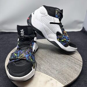 Jordan Zion 2 Shoes Mens Size 7.5 White Multicolor Basketball Strap Zoom Air